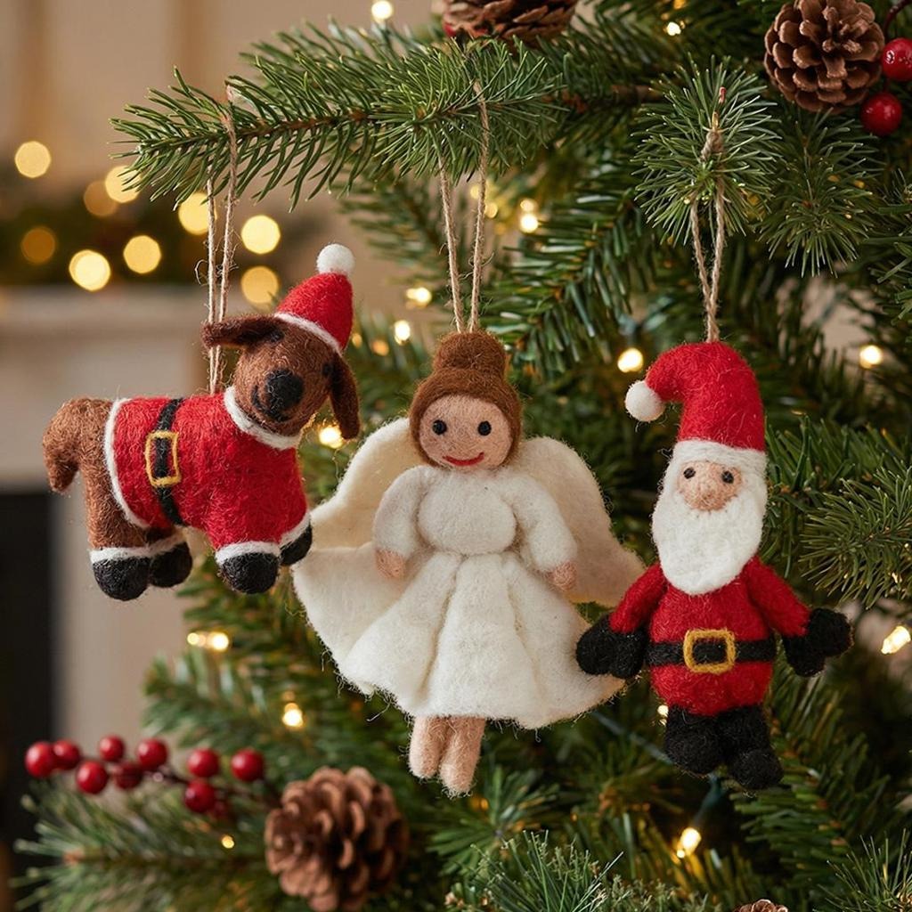 Handmade Felt Festive Favourites (Set of 3) Hanging Decorations
– Felt So Good