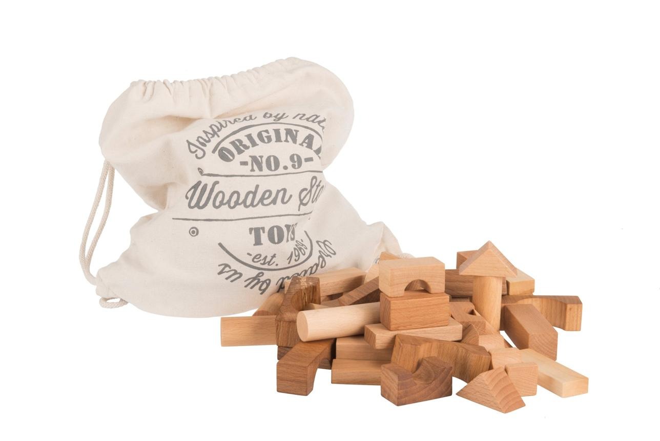 Natural blocks in sack - 100 pcs
– woodenstory.com