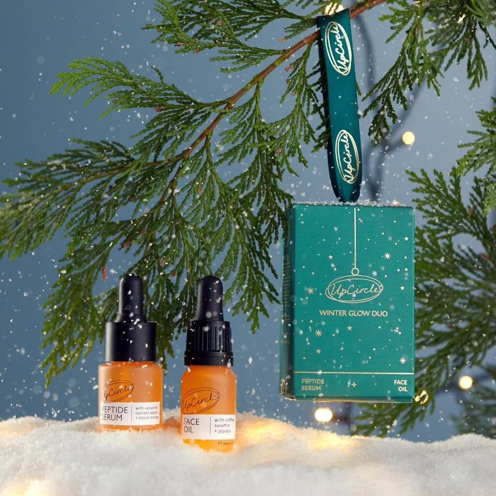 Winter Glow Duo Gift Set Peptide Serum + Face Oil Worth £23 By UpCircle