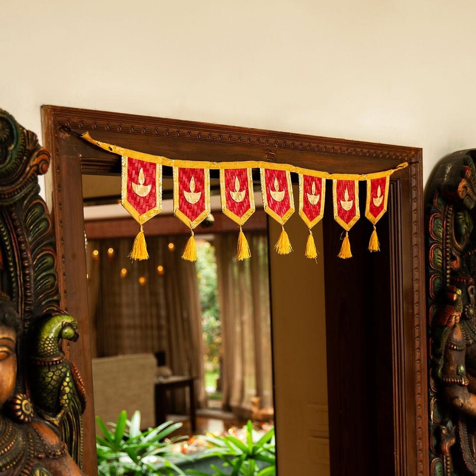 Diya Handcrafted Bamboo Toran | GreenKraft